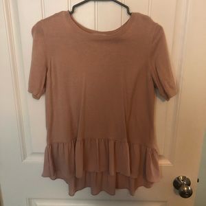 Blush Short sleeve sweater